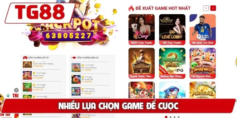 TG88 ⭐ Nhà Cái Uy Tín 2026 | Link TG 88 Chính Thức Thưởng 88K 21 Nhiều lựa chọn game để cược